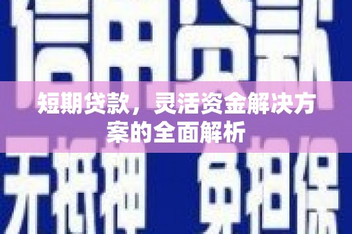 甘德短期贷款，灵活资金解决方案的全面解析