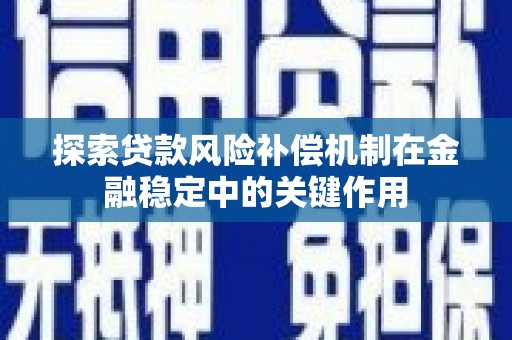 甘德探索贷款风险补偿机制在金融稳定中的关键作用