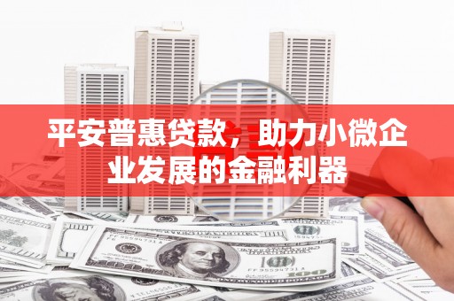 甘德平安普惠贷款，助力小微企业发展的金融利器
